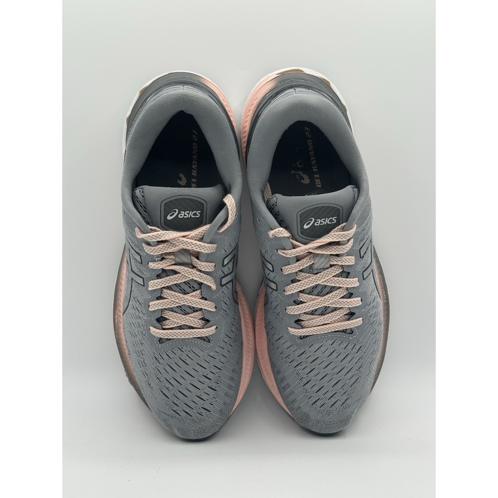 ASICS Gel-Kayano 27 Women's Running Shoes Size 9 Gray Peach 1012A649 - Picture 8 of 13